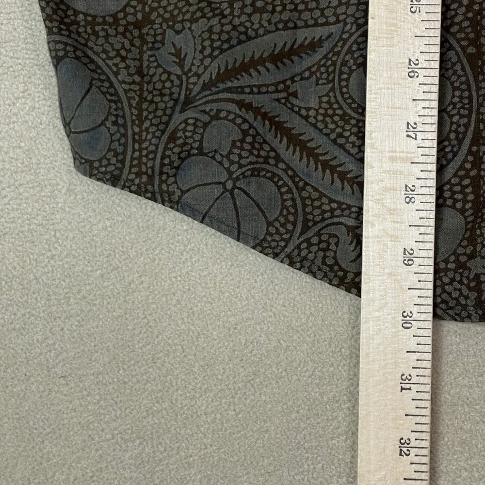 Polo Ralph Lauren Shirt Mens Large Brown Paisley Floral Button Down EUC
